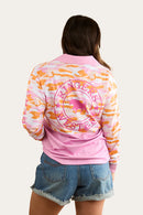 Ringers Western Womens Halls Creek Unisex Fishing Jersey - Pink Camo