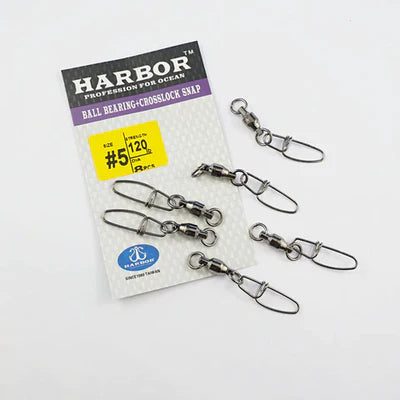 Harbor Ball Bearing Swivel With Crosslock Snap Size 7