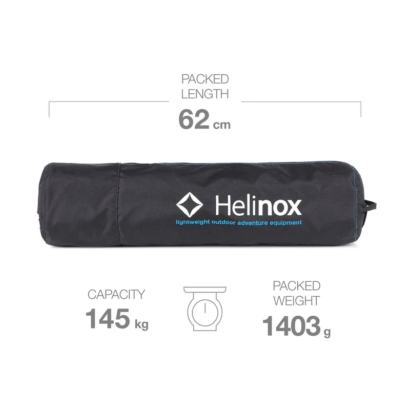Helinox Cafe Chair - Black with Syan Frame