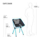 Helinox Cafe Chair - Black with Syan Frame