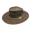 Barmah Hats Bushie Fullgrain - Brown (Large)