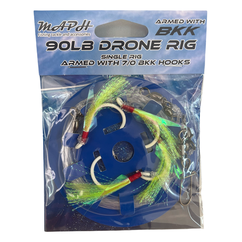 Maph Drone Rig 7/0 *NEW* BKK Glow Circle Hooks fitted*