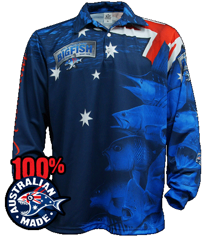 BigFish Aussie Pride - True Blue II Long Sleeve Fishing Shirt