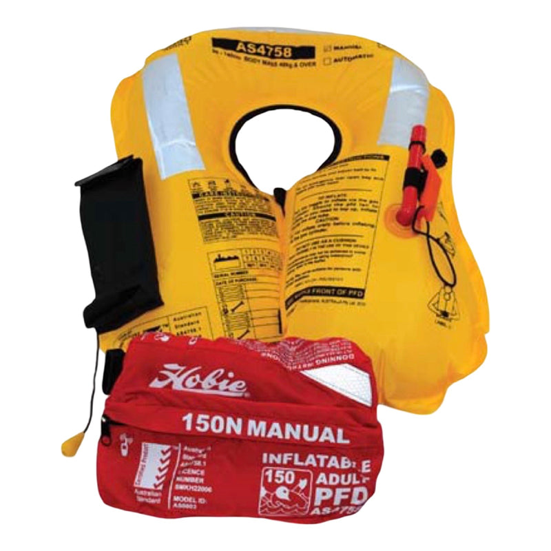 Hobie Adult Manual Inflate PFD Waist Belt (80cm-140cm/40kg Plus) - Yel