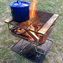 Red Roads Fire Blaze and BBQ Fire Pit