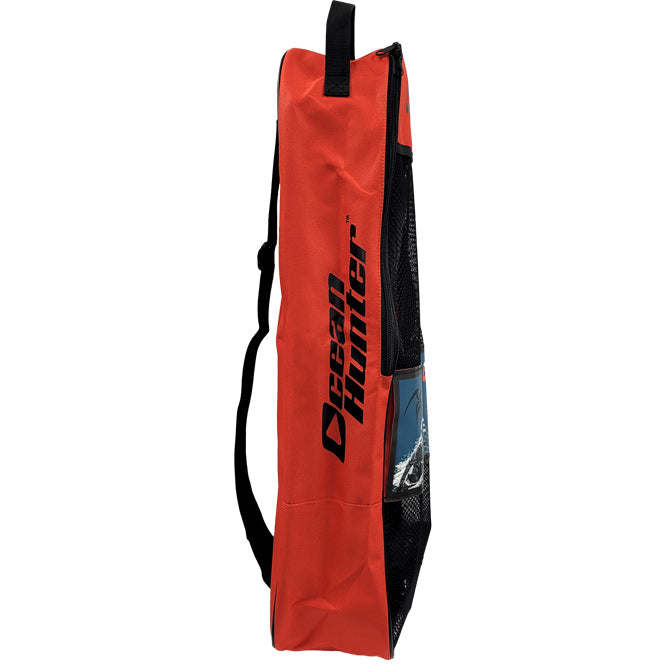 Ocean Hunter Black Seahawk Mask, Snorkel & Fin Set (Size Medium | 9/10)