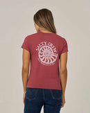 Salty Crew Women’s Nautilus Modern T-Shirt - Baked Apple