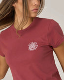 Salty Crew Women’s Nautilus Modern T-Shirt - Baked Apple