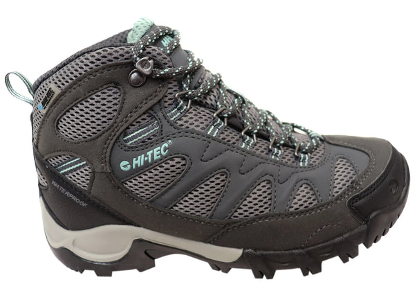 Hi-Tec Women's Trailstone Waterproof Hiking Boots - Charcoal (Size 9)