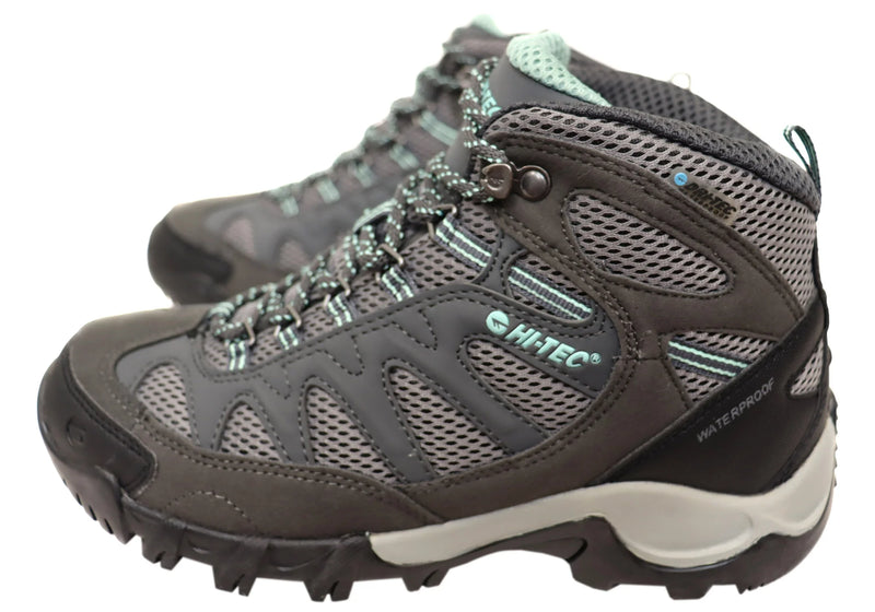 Hi-Tec Women's Trailstone Waterproof Hiking Boots - Charcoal (Size 6)