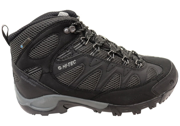 Hi-Tec Men's Trailstone Waterproof Hiking Boots - Black (Size 13)