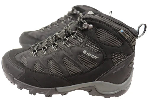 Hi-Tec Men's Trailstone Waterproof Hiking Boots - Black (Size 8)