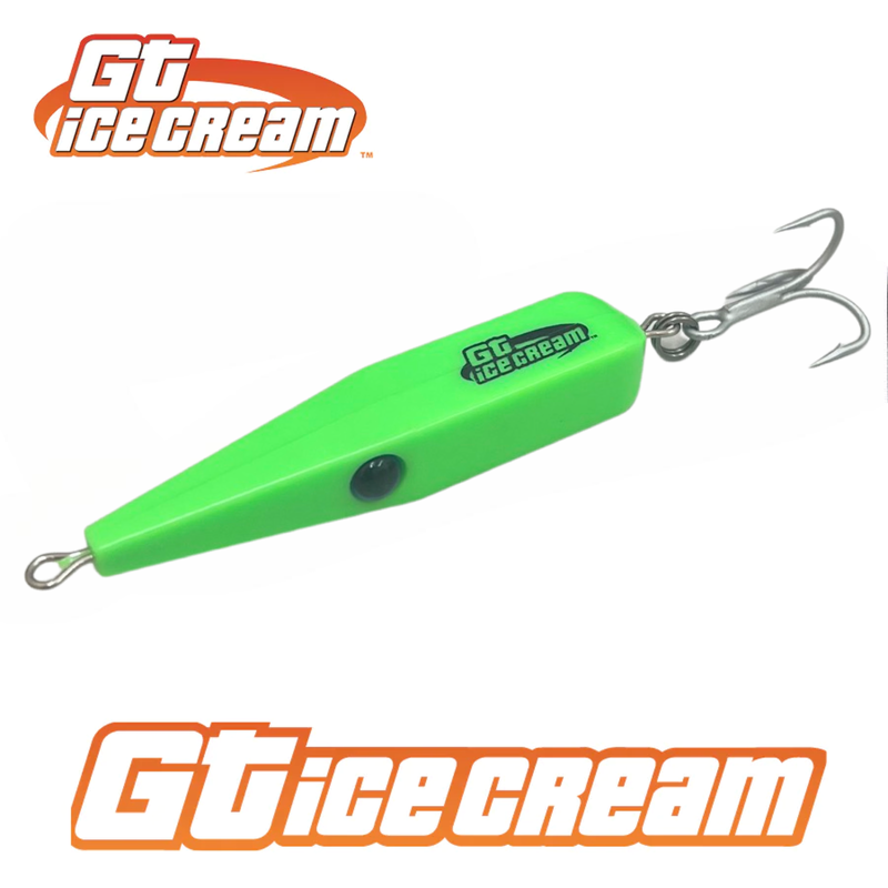 GT Ice Cream Lure 1oz Fluro Chartreuse