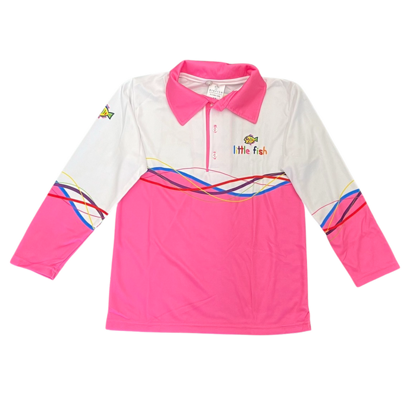 BigFish Kid's Little Fish Fishing Shirt - Pink