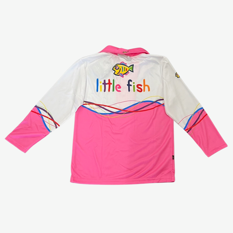 BigFish Kid's Little Fish Fishing Shirt - Pink