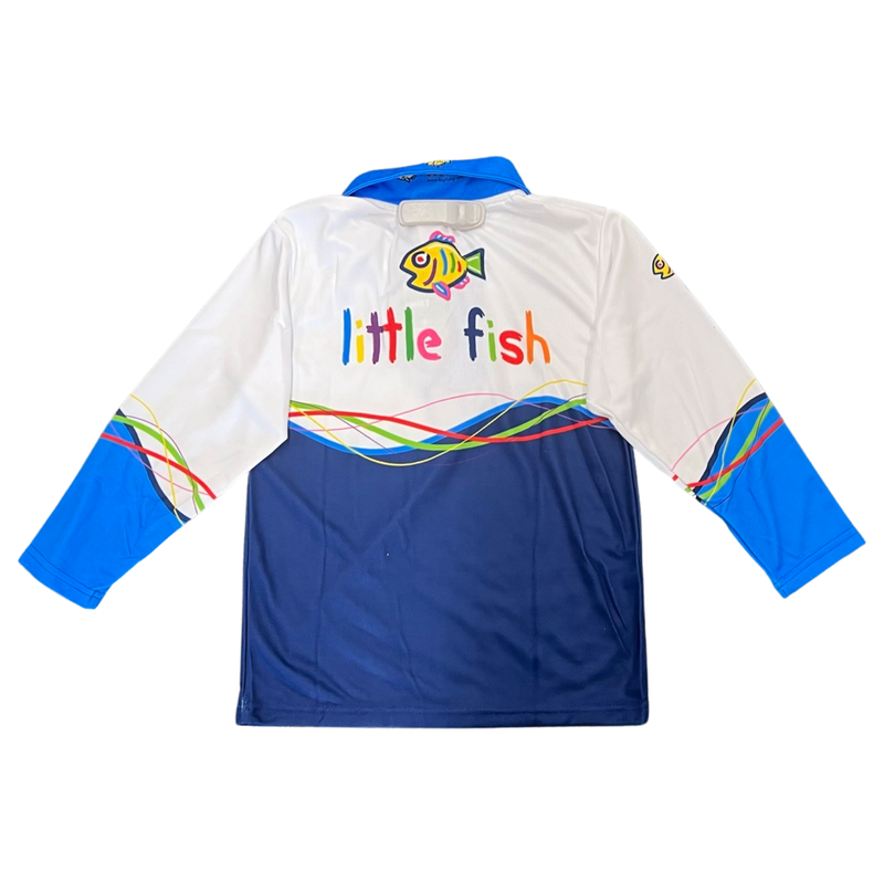 BigFish Kid's Little Fish Fishing Shirt - Blue