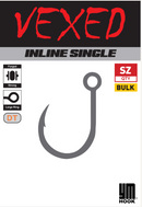 Vexed YM Inline Single Hooks (Assorted Sizes)