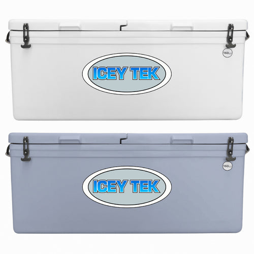 Icey Tek 160L Long Ice Box Cooler - Split Left Lid