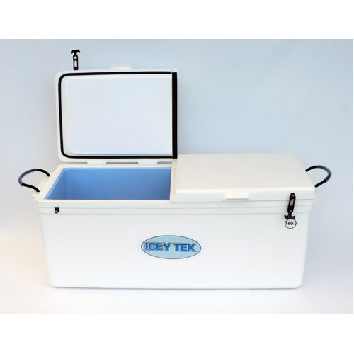 Icey Tek 160L Long Ice Box Cooler - Split Left Lid