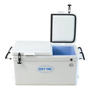 Icey Tek Long Ice Box Cooler - 70L Split Lid Right - White