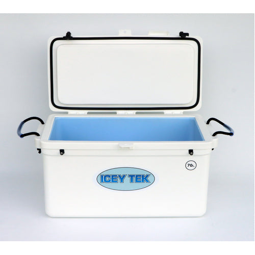 Icey Tek Long Ice Box Cooler - 70L White