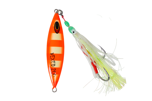 Vexed Dhu Drop Jig 130g Orange Glow