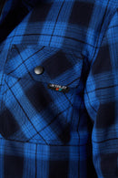 Jetpilot Quilted Mens Flannel Jacket - Blue