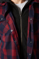 Jetpilot Quilted Men's Flannelette Jacket - Red