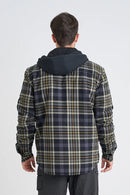 Jetpilot Men's Quilted Flannelette Jacket - Grey