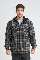 Jetpilot Men's Quilted Flannelette Jacket - Grey