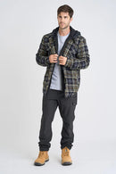 Jetpilot Layered Flannel Jacket - Grey