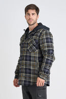 Jetpilot Layered Flannel Jacket - Grey
