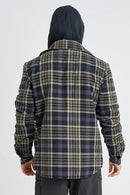 Jetpilot Layered Flannel Jacket - Grey