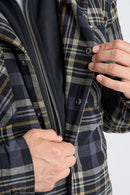 Jetpilot Layered Flannel Jacket - Grey