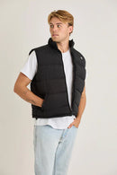 Jetpilot Men's Zip Up Vest - Black