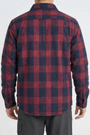 Jetpilot Layered Flannelette Jacket- Red