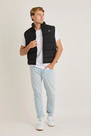 Jetpilot Men's Zip Up Vest - Black