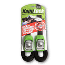 KanuLock Stainless Steel Reinforced Lockable Roofrack Straps - Green (2.5m/8ft)