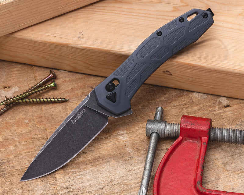 Kershaw 2042 Covalent DuraLock KVT 3.2" Flipper Knife - Gray