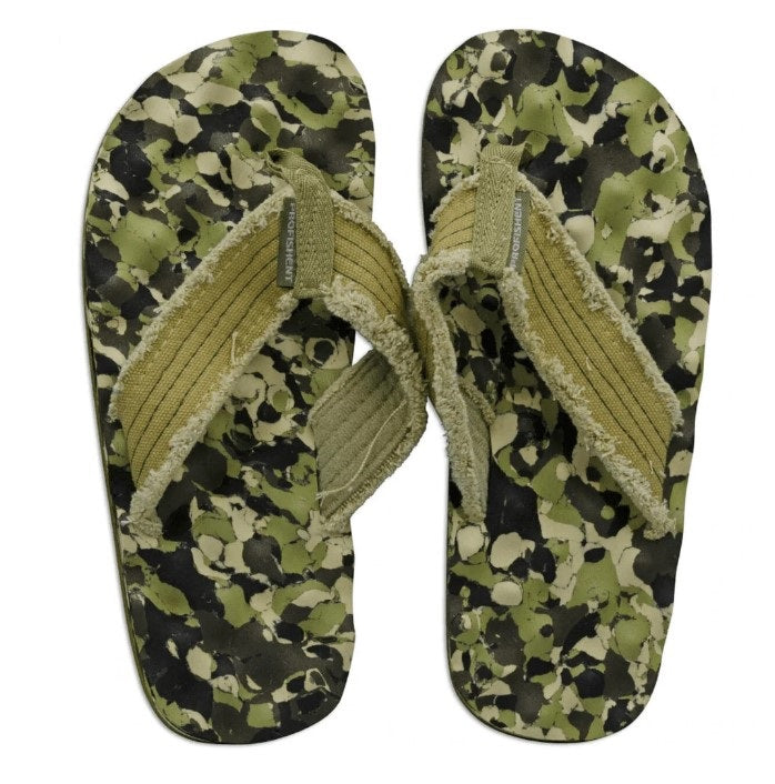 Kokoda Nobby Thongs - Khaki Camo (Size 10)