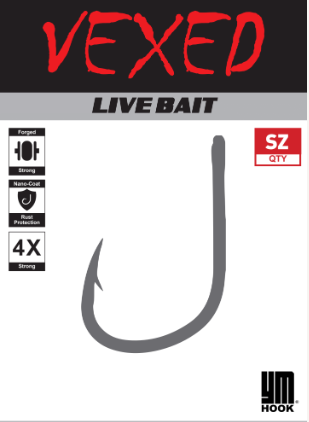 Vexed YM Live Bait Hooks (Assorted Sizes)