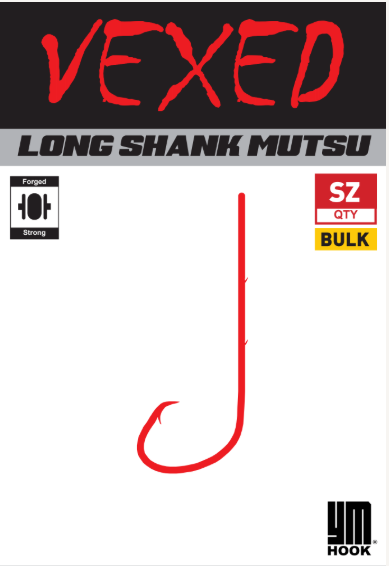 Vexed YM Long Shank Mutsu Circle Hooks Bulk Packs (Assorted Sizes)