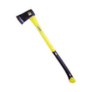 Lion Consolidated 4.5lb Fiberglass Shaft Felling Axe with Yellow Handle