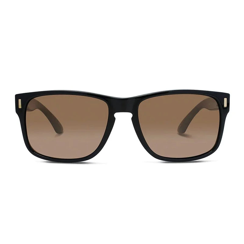 Liive Vision Wolf X Sunglasses - Black Frame with Polarised Brown Lens