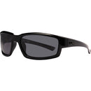 Liive Vision Long Tail Sunglasses - Gloss Black Frame with Polarised Smoke Lens