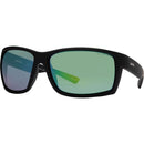 Liive Vision Musgrave Sunglasses - Matt Black Frame with Polarised Green Mirror Lens