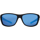 Liive Vision Whiting Sunglasses - Matt Black Frame with Polarized Blue Mirror Lens
