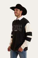 Ringers Western Men's Lowden Rugby Jersey Jumper - Black/Off White