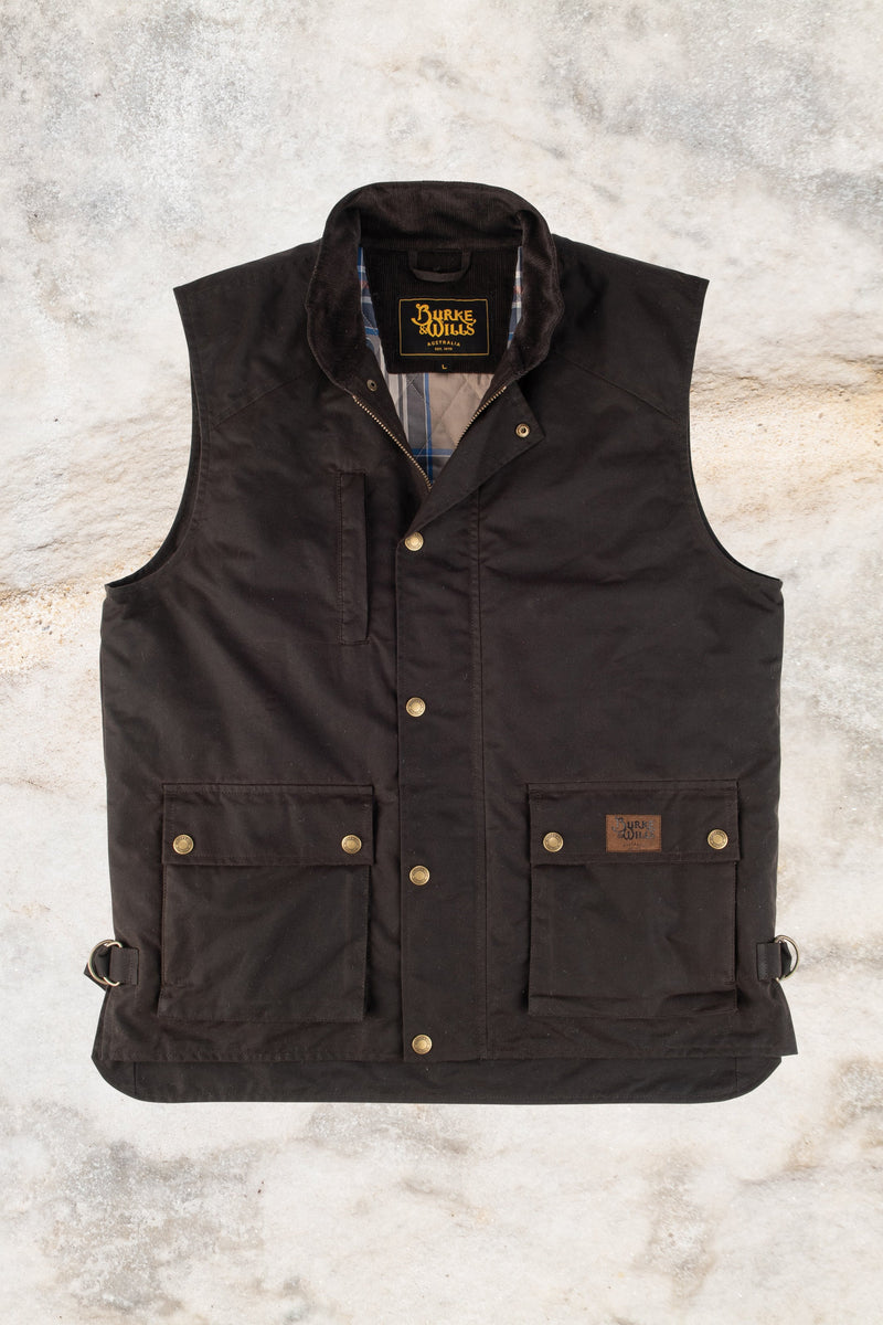 Burke & Wills Mens Capricorn Vest - Brown