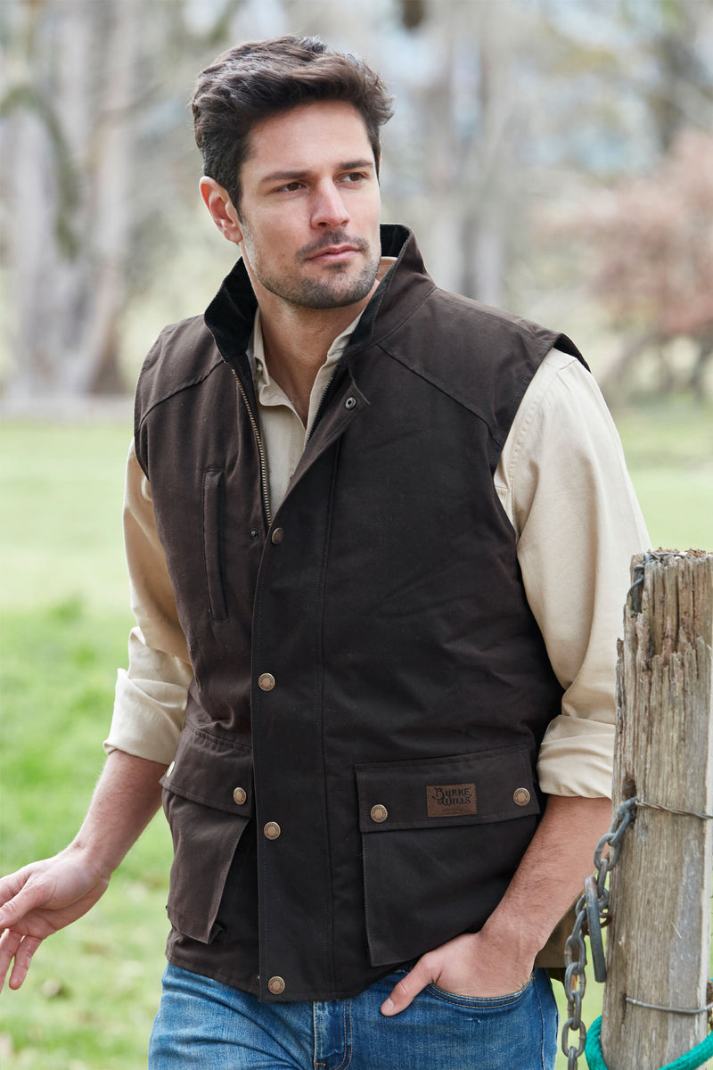 Burke & Wills Men's Derwent Vest - Brown